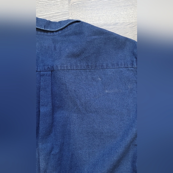 ZARA MAN Button Up Blue Shirt - Slim Fit Size M - Picture 7 of 7